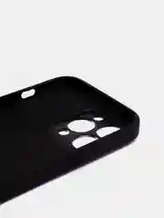 Угольный чехол силиконовый для iPhone 13, 13 Pro, 13 Pro Max, с закрытым низом