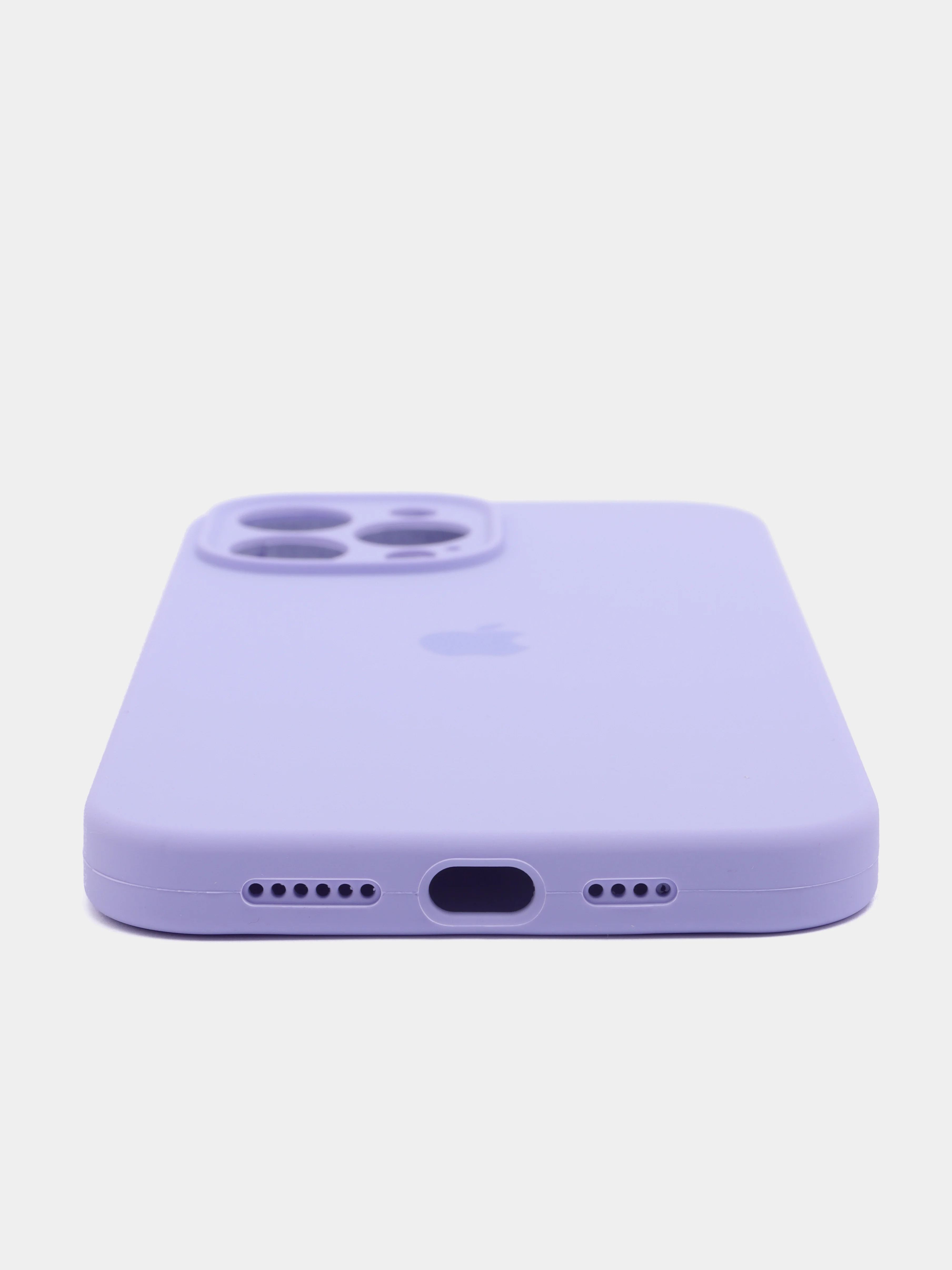 Сиреневый чехол силиконовый для iPhone 13, 13 Pro, 13 Pro Max, с закрытым низом