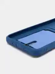 Синий чехол Xiaomi Redmi 9A, Сяоми Редми 9А, силиконовый, с карманом для карты