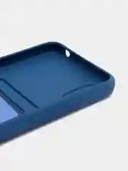 Синий чехол Xiaomi Redmi 9A, Сяоми Редми 9А, силиконовый, с карманом для карты