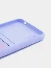 Лавандовый чехол Xiaomi Redmi 9A, Сяоми Редми 9А, силиконовый, с карманом для карты
