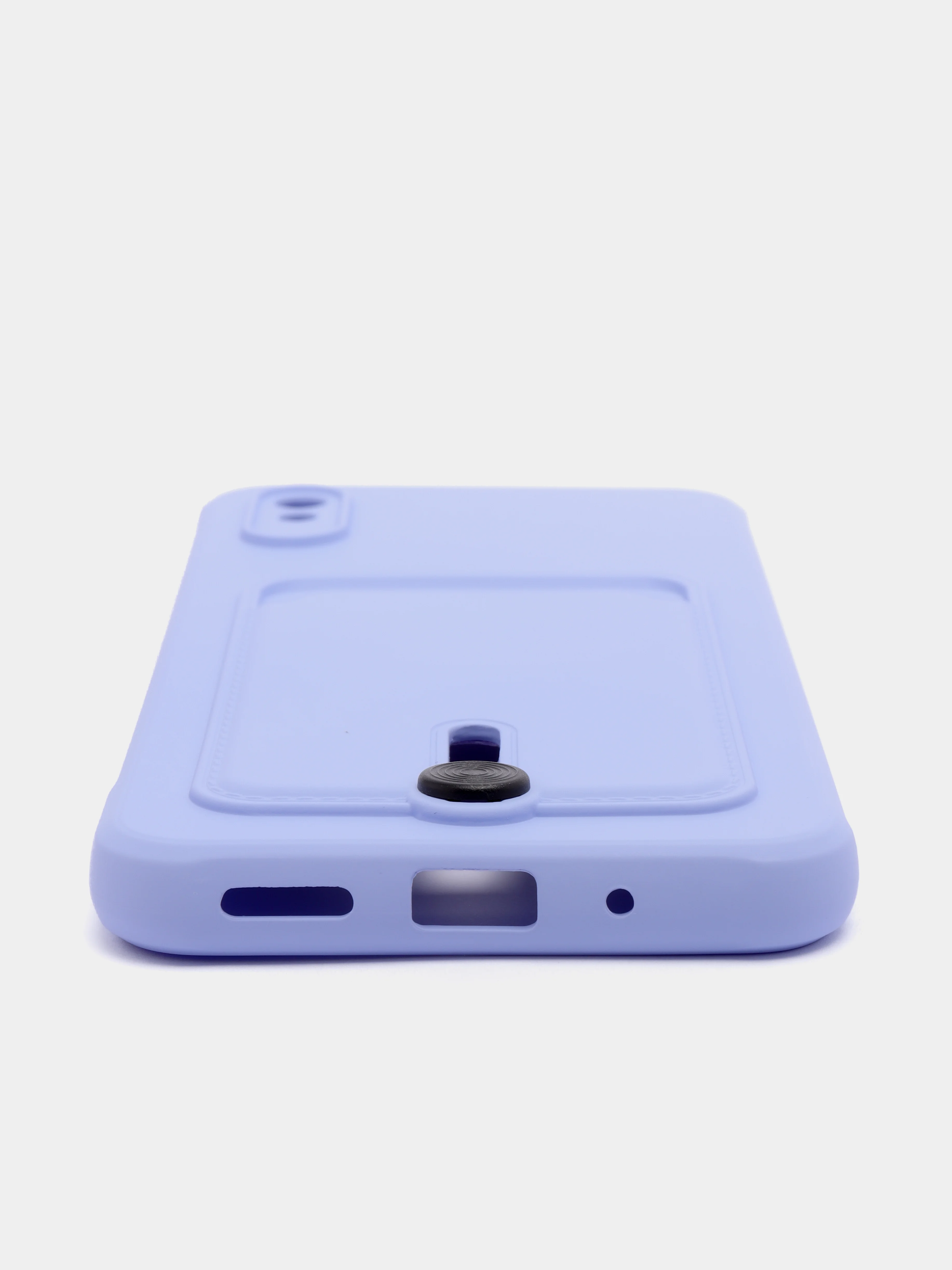 Лавандовый чехол Xiaomi Redmi 9A, Сяоми Редми 9А, силиконовый, с карманом для карты