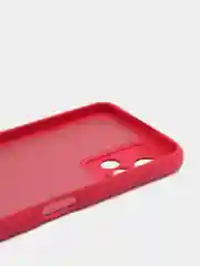 Бордовый чехол с защитой камеры и бархатом внутри Vivo Y21