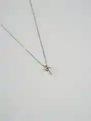 Серебряный колье цепочка с подвеской в виде креста