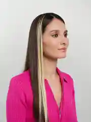 Слоновая кость цветные и двухцветные накладные пряди / локоны волос на заколке-зажиме