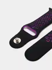 Черный силиконовый ремешок InnoZone Vent Apple Watch 38-40 мм, 42-44 мм