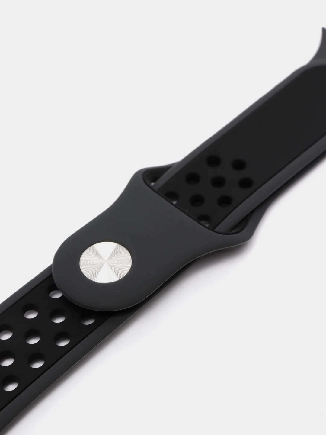 Хром силиконовый ремешок InnoZone Vent Apple Watch 38-40 мм, 42-44 мм