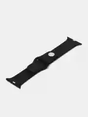Черный силиконовый ремешок для Apple Watch 38-40-41 мм, 42-44-45 мм, размеры S, M, спортивный