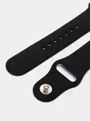 Черный силиконовый ремешок для Apple Watch 38-40-41 мм, 42-44-45 мм, размеры S, M, спортивный