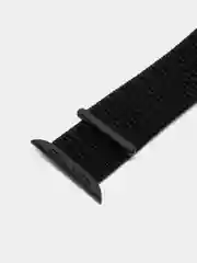 Черный нейлоновый ремешок Apple Watch 38-40мм, 42-44мм, текстильный, тканевый
