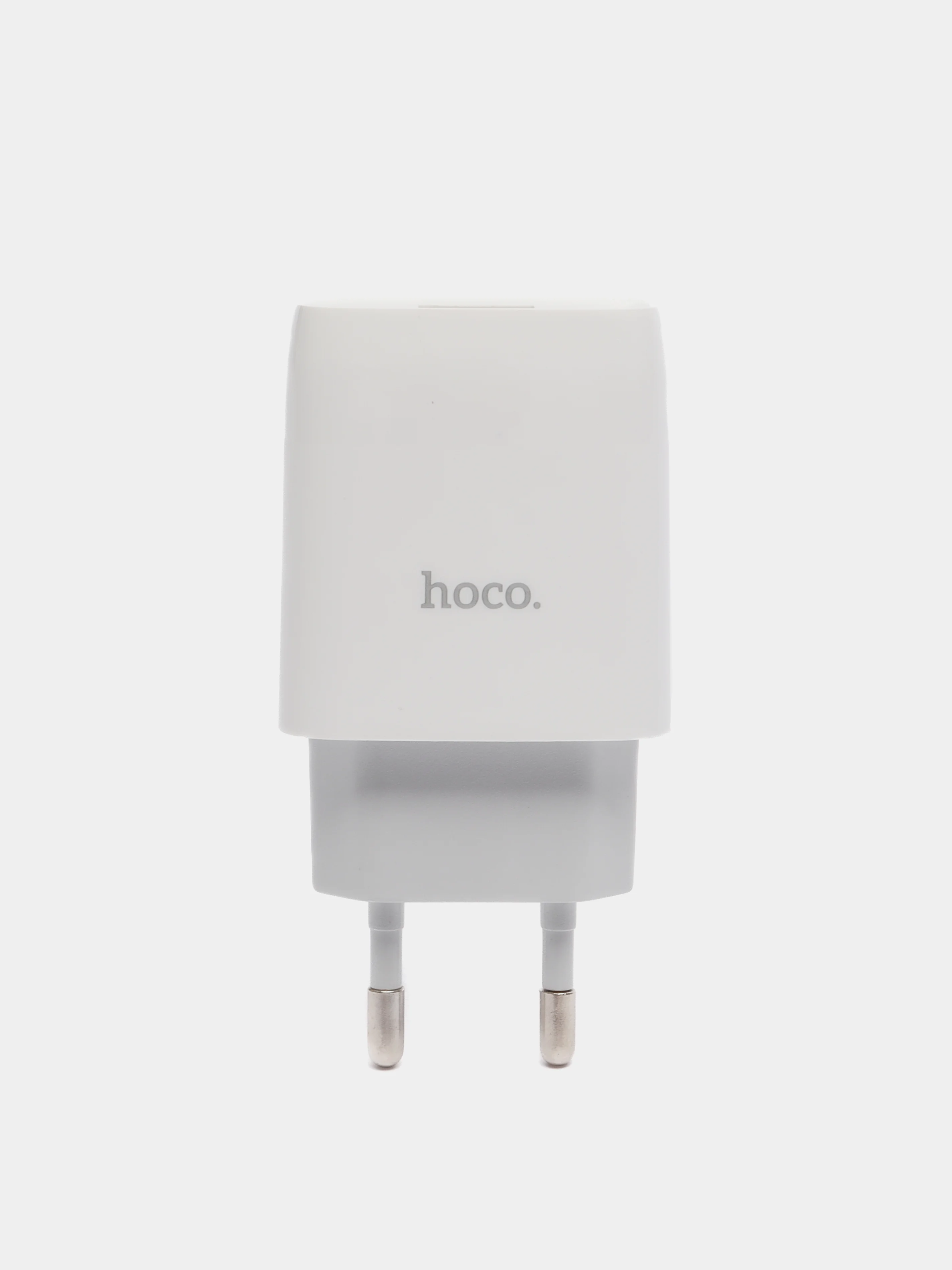 Белый зарядное устройство Hoco C72A и кабель Type-С/Micro, 1 м, 2.1 A