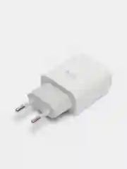 Белый зарядное устройство Hoco C72A и кабель Type-С/Micro, 1 м, 2.1 A