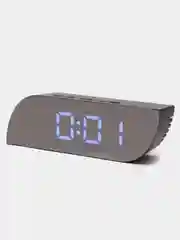Синий часы настольные электронные, будильник, цифровые, светодиодные, LED