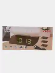 Синий часы настольные электронные, будильник, цифровые, светодиодные, LED