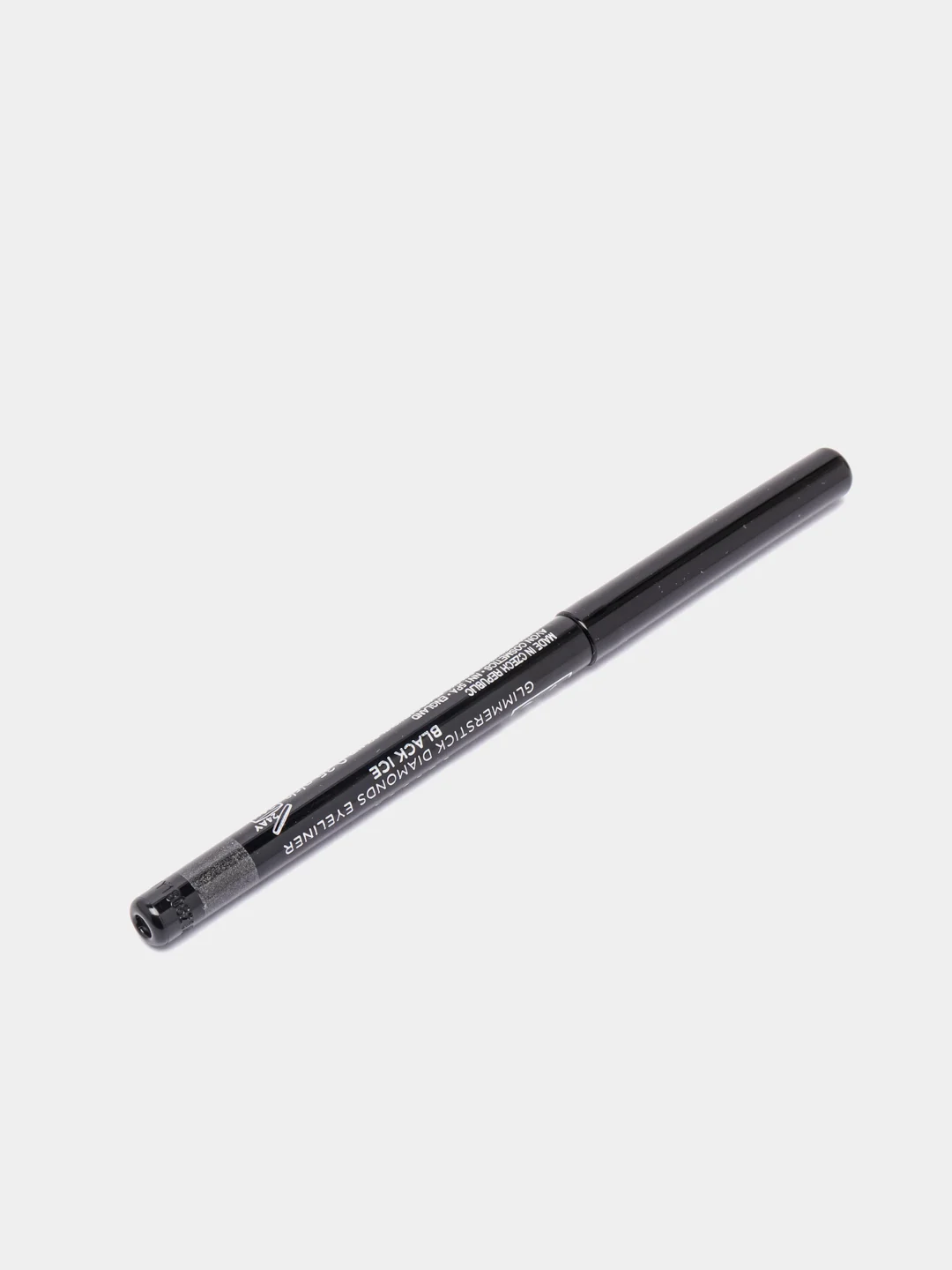 Черный карандаш для глаз выкручивающийся Avon "Диамант", с мерцающим эффектом, 12 цветов