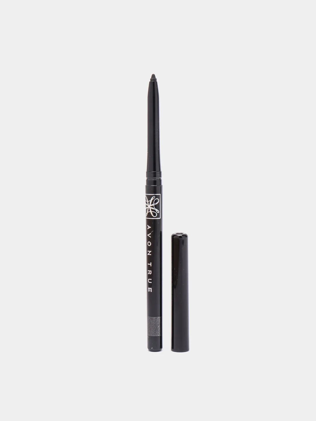 Черный карандаш для глаз выкручивающийся Avon "Диамант", с мерцающим эффектом, 12 цветов