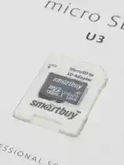 Карта памяти MicroSD SmartBuy Class 10 Pro UHS-U3, 70-90 Мб/с