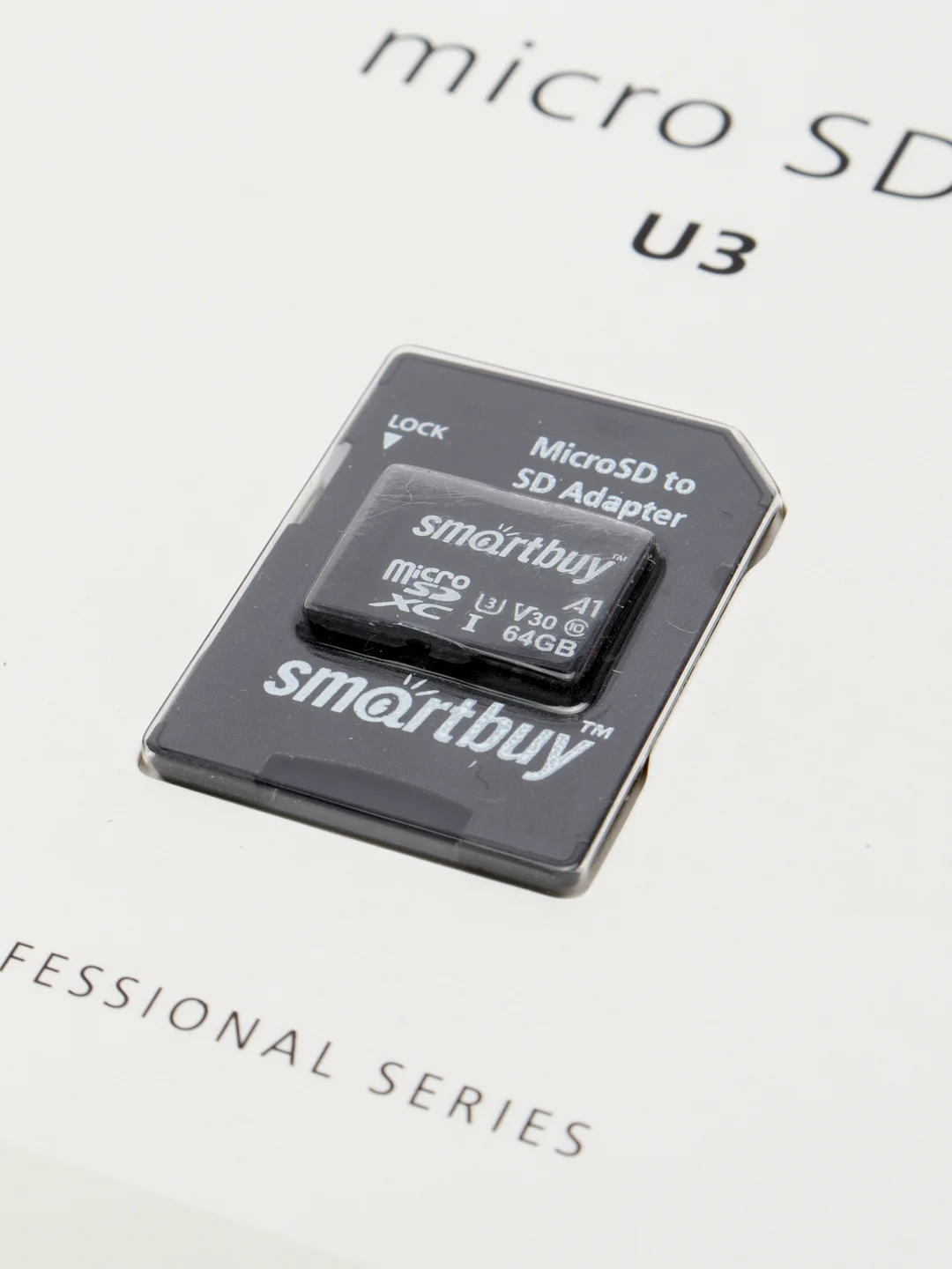 Карта памяти MicroSD SmartBuy Class 10 Pro UHS-I U3, 60/95 Mb/s