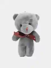 Серый мишка плюшевый, брелок, подвеска