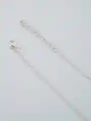 Серебряный цепочка на шею с кулоном "Звездочка"