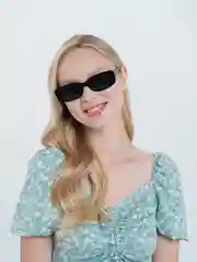 Черный очки солнцезащитные женские квадратные