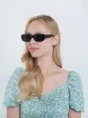 Черный очки солнцезащитные женские квадратные