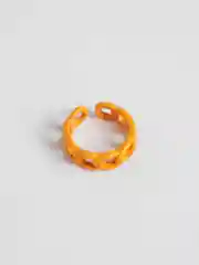 Голубой кольцо-цепочка, акриловое, из эпоксидной смолы, 17 мм