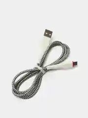Белый зарядный кабель Borofone BX25 Type-C, Micro USB, Lightning, 2.4A