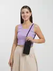 Черный сумка женская для телефона на подарок