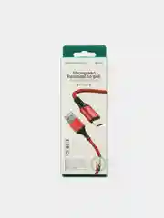 Красный кабель зарядный BOROFONE BX54, 1 м, Micro-USB/Type-C/Lightning, для Android и Apple iPhone