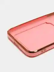 Розовый чехол с карманом для карт iPhone 7 8 Plus XR X XS Max 11 Pro Max 12 13 mini айфон про макс
