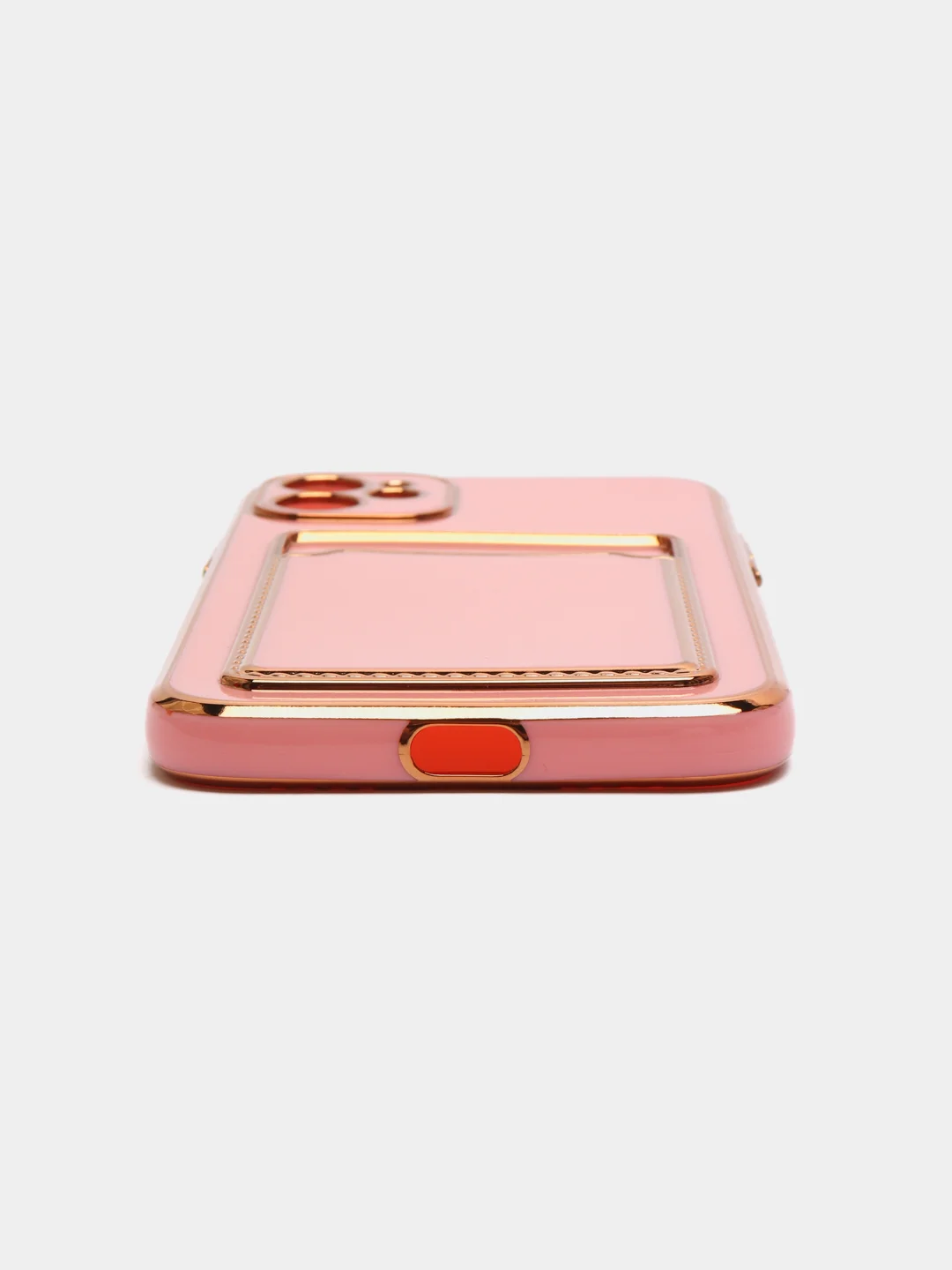 Розовый чехол с карманом для карт iPhone 7 8 Plus XR X XS Max 11 Pro Max 12 13 mini айфон про макс