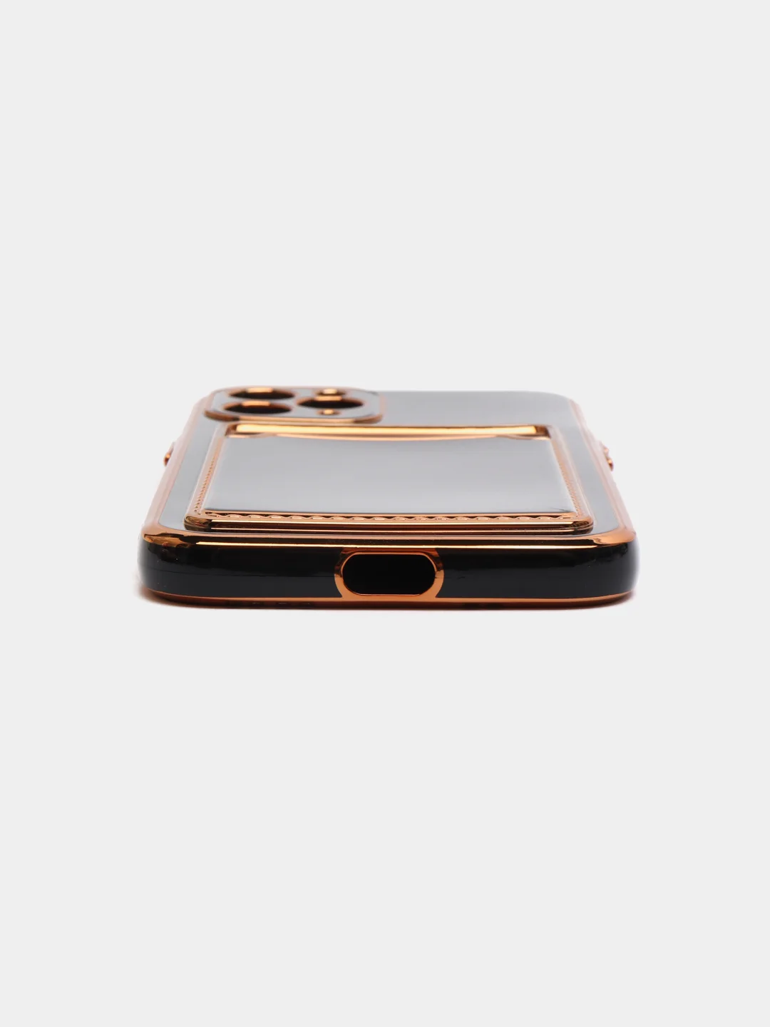Черный чехол с карманом для карт iPhone 7 8 Plus XR X XS Max 11 Pro Max 12 13 mini айфон про макс