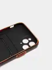 Черный чехол с карманом для карт iPhone 7 8 Plus XR X XS Max 11 Pro Max 12 13 mini айфон про макс