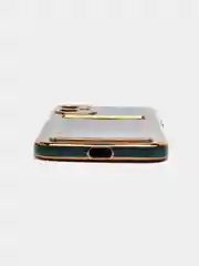 Зеленый чехол с карманом для карт iPhone 7 8 Plus XR X XS Max 11 Pro Max 12 13 mini айфон про макс