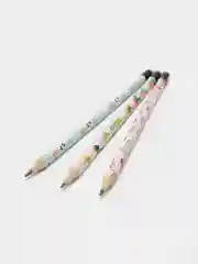 Простой карандаш с ластиком, чернографитный, 3 штуки