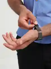 Серый часы наручные Gadyson А421, металлический браслет, черные