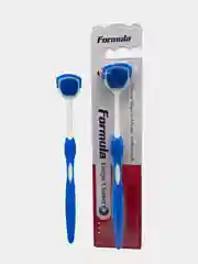 Розовый скребок щетка для языка FORMULA / Очиститель для языка