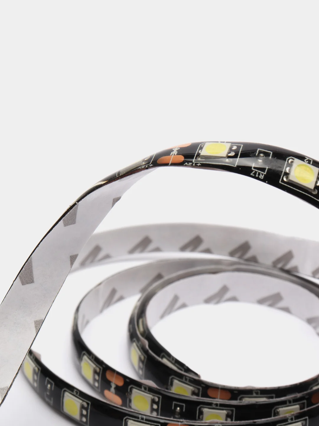 Белый светодиодная подсветка салона в авто, лента 1 м 12V гибкая . Светодиодная LED лента 12V