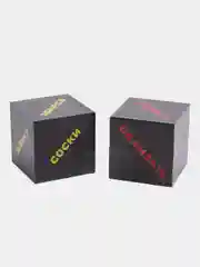 Тёмно-коричневый кубики для любовных игр XXXL
