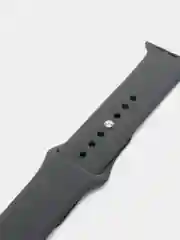 Хром силиконовый ремешок для Apple Watch 38-40-41 мм, 42-44-45 мм, размеры S, M, спортивный