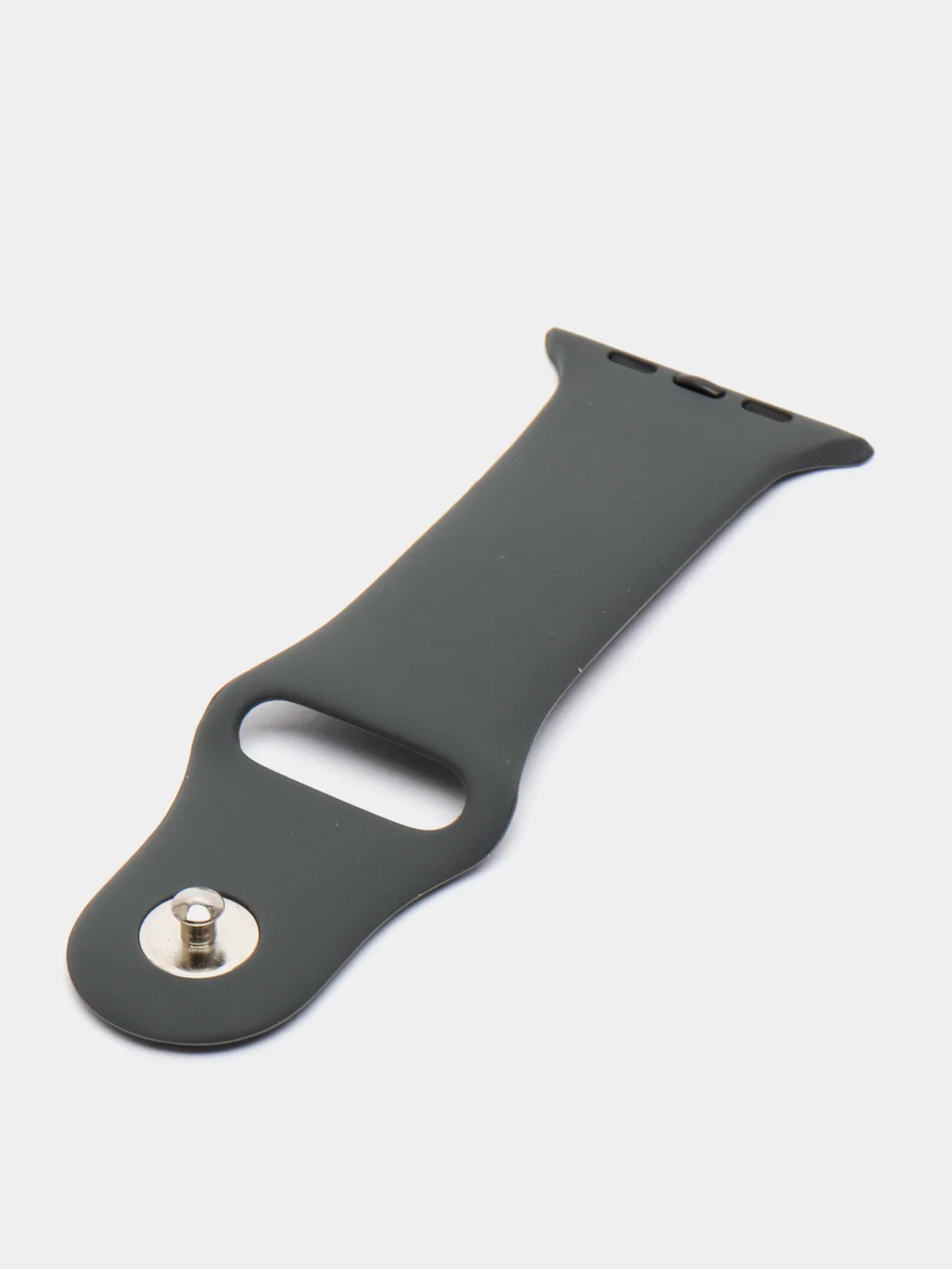 Хром силиконовый ремешок для Apple Watch 38-40-41 мм, 42-44-45 мм, размеры S, M, спортивный