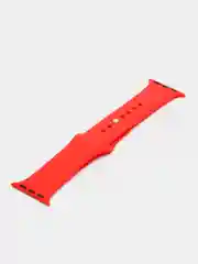 Красный силиконовый ремешок для Apple Watch 38-40-41 мм, 42-44-45 мм, размеры S, M, спортивный