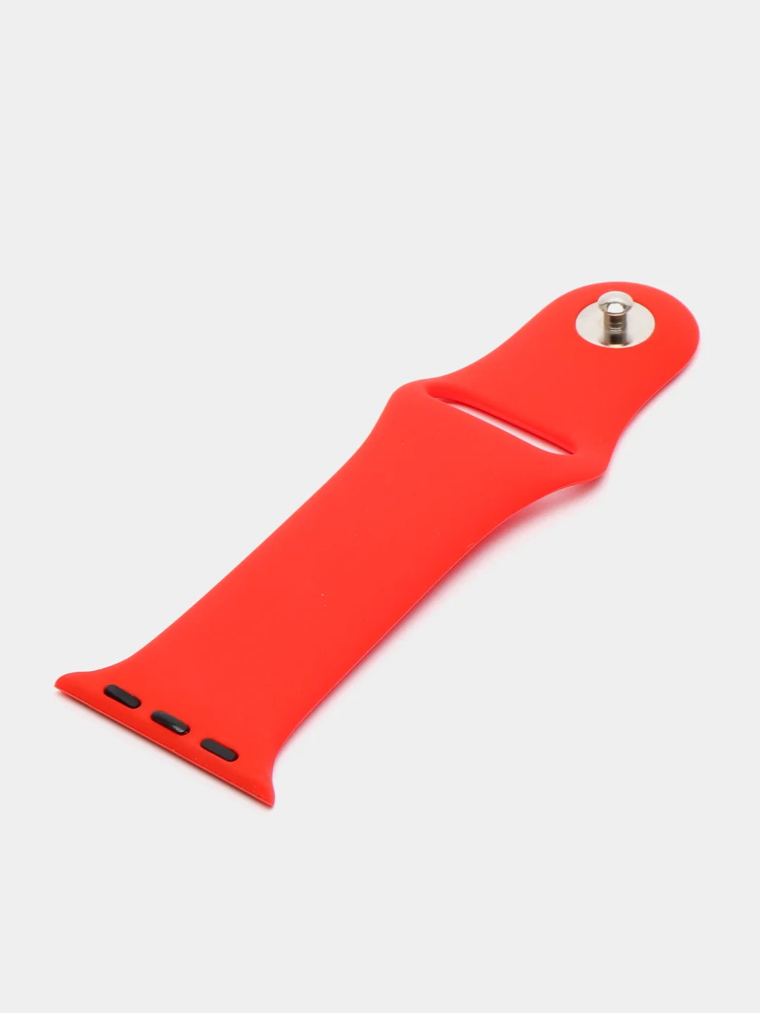Красный силиконовый ремешок для Apple Watch 38-40-41 мм, 42-44-45 мм, размеры S, M, спортивный