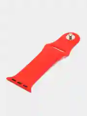 Красный силиконовый ремешок для Apple Watch 38-40-41 мм, 42-44-45 мм, размеры S, M, спортивный