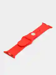 Красный силиконовый ремешок для Apple Watch 38-40-41 мм, 42-44-45 мм, размеры S, M, спортивный