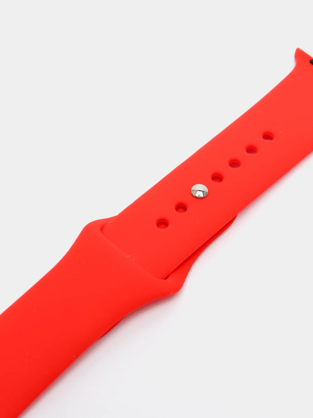 Красный силиконовый ремешок для Apple Watch 38-40-41 мм, 42-44-45 мм, размеры S, M, спортивный
