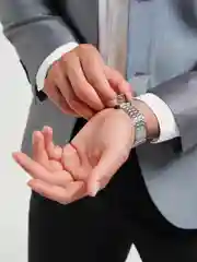 Серебряный электронные наручные часы Linary