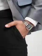 Серебряный электронные наручные часы Linary