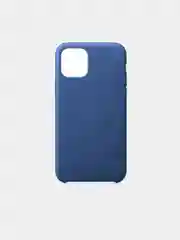 Синий меланж кожаный чехол накладка для iPhone 11